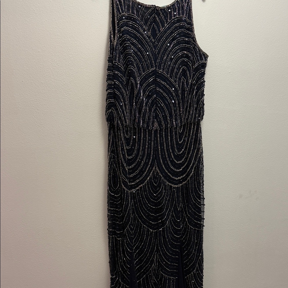 Camille La Vie Black and Silver Beaded Maxi Dress - Picture 3 of 4